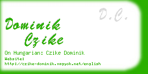 dominik czike business card